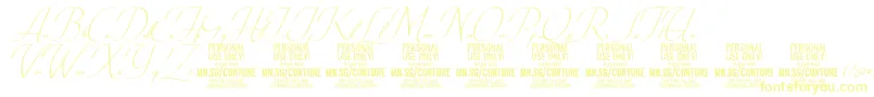 ConturescriptPersonalUseOnly Font – Yellow Fonts