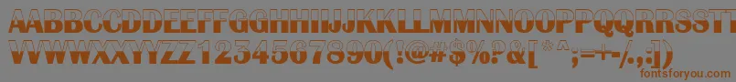 AlbionC Font – Brown Fonts on Gray Background