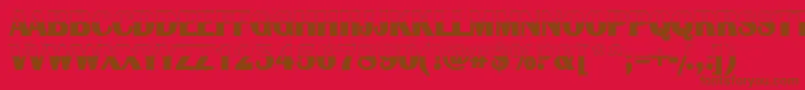 AlbionC Font – Brown Fonts on Red Background
