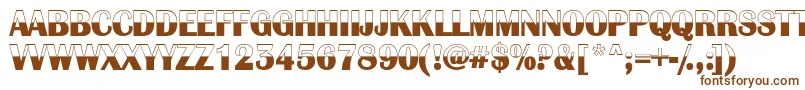 AlbionC Font – Brown Fonts on White Background