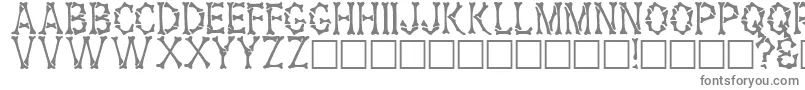 フォントHalonaRegular – 白い背景に灰色の文字