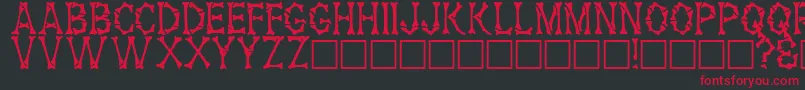 HalonaRegular Font – Red Fonts on Black Background