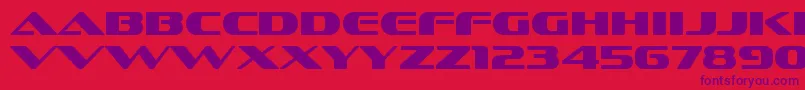 SofachromergRegular Font – Purple Fonts on Red Background