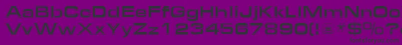 Federationstarfleetsquare Font – Black Fonts on Purple Background