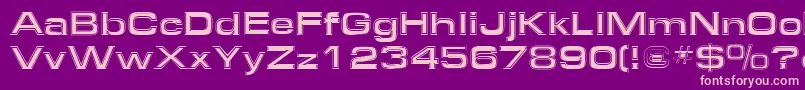 Federationstarfleetsquare Font – Pink Fonts on Purple Background