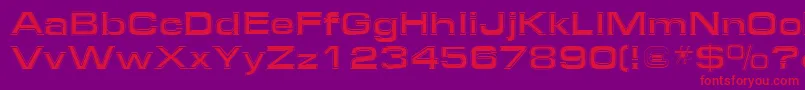 Federationstarfleetsquare Font – Red Fonts on Purple Background