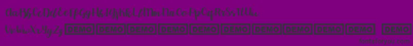 Redbus Font – Black Fonts on Purple Background