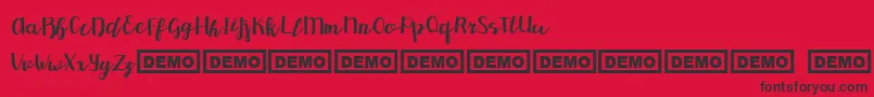 Шрифт Redbus – чёрные шрифты на красном фоне