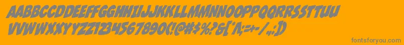 Jcandlestickcondrotal Font – Gray Fonts on Orange Background