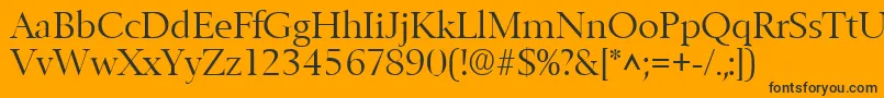 BelfastlhRegular Font – Black Fonts on Orange Background