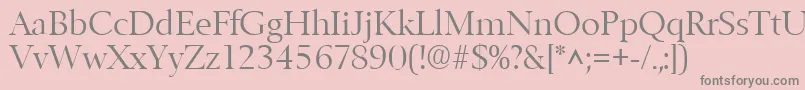 BelfastlhRegular Font – Gray Fonts on Pink Background