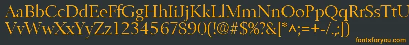 BelfastlhRegular Font – Orange Fonts on Black Background