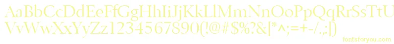 BelfastlhRegular Font – Yellow Fonts on White Background