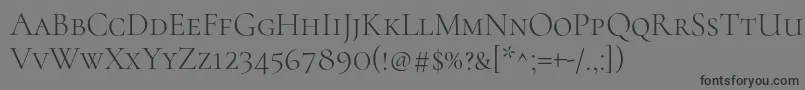 More about CormorantscLight Font CormorantscLight Font – Black Fonts on Gray Background