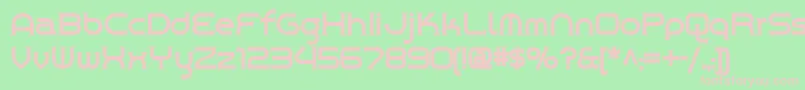 Chrome Yellow Nf Font – Pink Fonts on Green Background