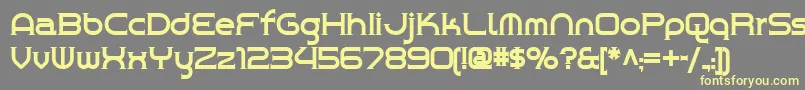 Chrome Yellow Nf Font – Yellow Fonts on Gray Background