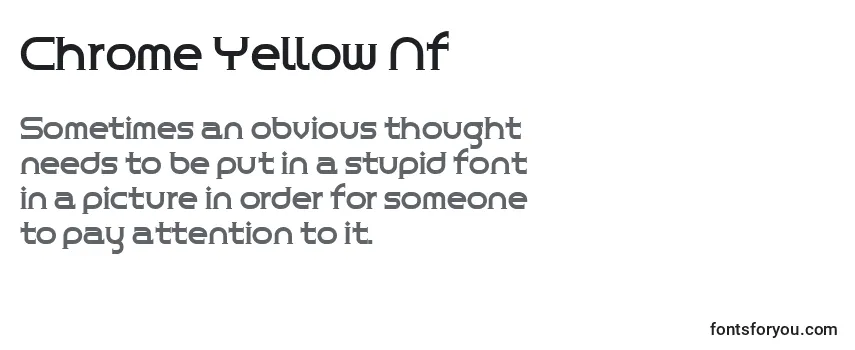 Chrome Yellow Nf Font