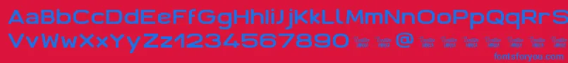 AntarisCf Font – Blue Fonts on Red Background