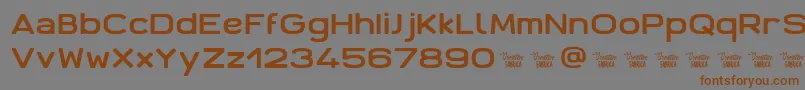 AntarisCf Font – Brown Fonts on Gray Background