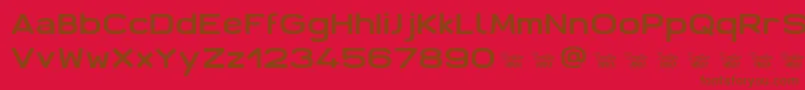 AntarisCf Font – Brown Fonts on Red Background