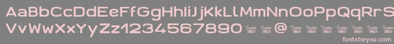 AntarisCf Font – Pink Fonts on Gray Background
