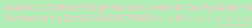 AntarisCf Font – Pink Fonts on Green Background