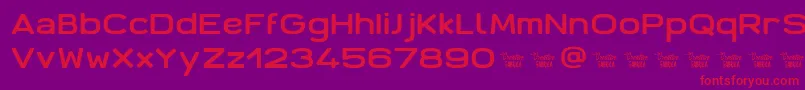 AntarisCf Font – Red Fonts on Purple Background