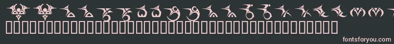 More about Tattooz1 Font Tattooz1 Font – Pink Fonts on Black Background