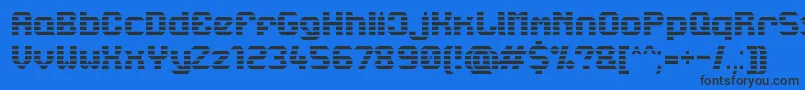 Lbcstarl Font – Black Fonts on Blue Background