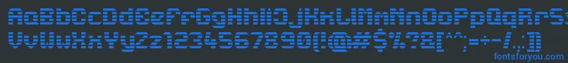 Lbcstarl Font – Blue Fonts on Black Background