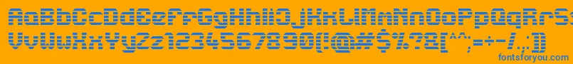 Lbcstarl Font – Blue Fonts on Orange Background