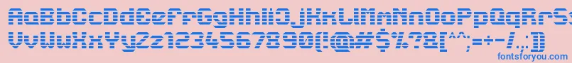 Lbcstarl Font – Blue Fonts on Pink Background
