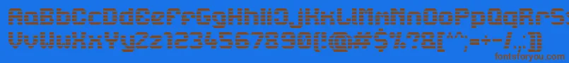 Lbcstarl Font – Brown Fonts on Blue Background