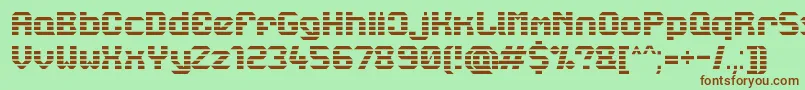 Lbcstarl Font – Brown Fonts on Green Background