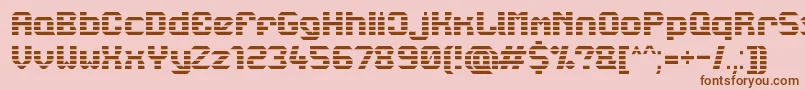 Lbcstarl Font – Brown Fonts on Pink Background