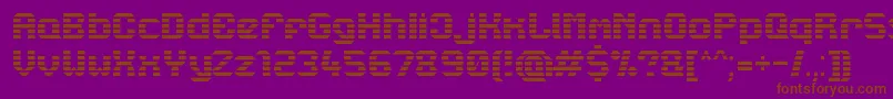 Lbcstarl Font – Brown Fonts on Purple Background