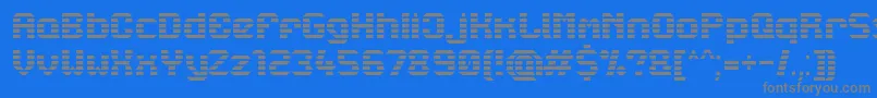 Lbcstarl Font – Gray Fonts on Blue Background