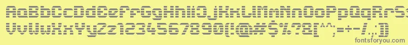 Lbcstarl Font – Gray Fonts on Yellow Background