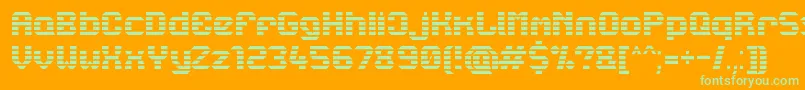 Lbcstarl Font – Green Fonts on Orange Background