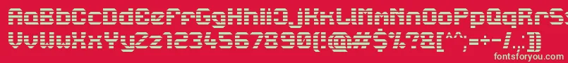 Lbcstarl Font – Green Fonts on Red Background