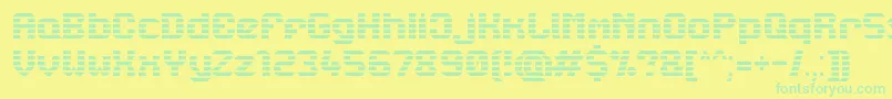 Lbcstarl Font – Green Fonts on Yellow Background