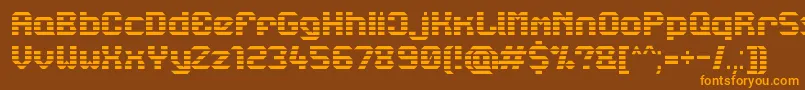 Lbcstarl Font – Orange Fonts on Brown Background