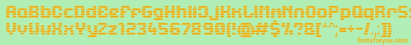 Lbcstarl Font – Orange Fonts on Green Background