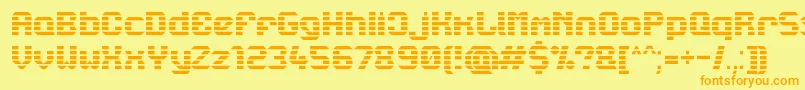 Lbcstarl Font – Orange Fonts on Yellow Background