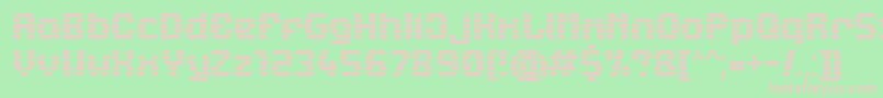Lbcstarl Font – Pink Fonts on Green Background