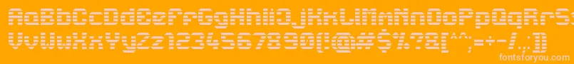 Lbcstarl Font – Pink Fonts on Orange Background