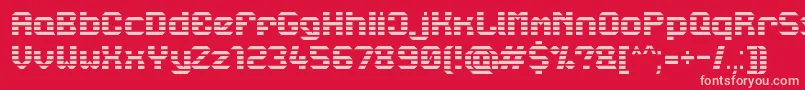 Lbcstarl Font – Pink Fonts on Red Background