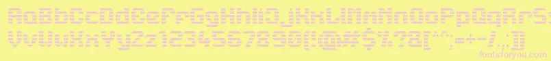 Lbcstarl Font – Pink Fonts on Yellow Background