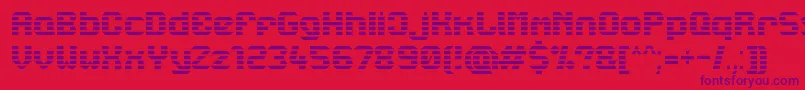 Lbcstarl Font – Purple Fonts on Red Background