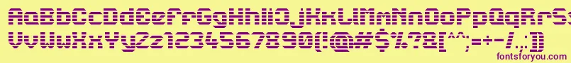 Lbcstarl Font – Purple Fonts on Yellow Background